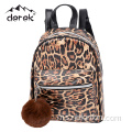 Beg Sekolah Cetak Leopard untuk Kanak -kanak Leopard Print Pu School Bag